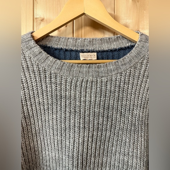 Mus & Bombon Chunky Knit Wool Blend Sweater Size M Oversized Colour Block Spain - Picture 2 of 5